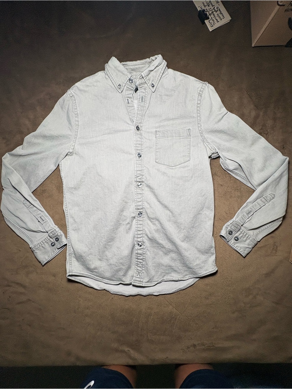 Express grey button up shirt - Size Extra Small 🔥